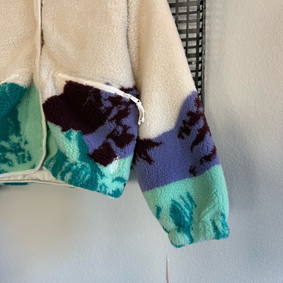 Free people Hit The Slopes Printed Fleece Jacket sunrise summit - Picture 6 of 9